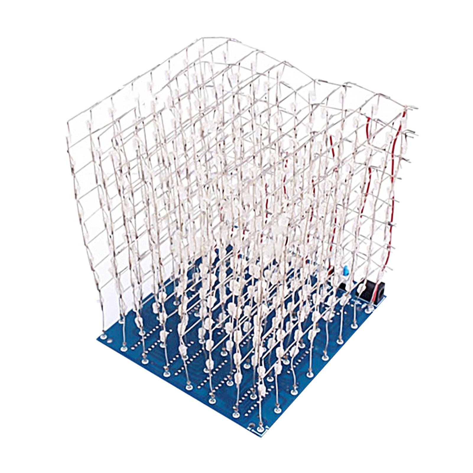 Learn Diy Electronics - 電子機器8層ダイナミック3d 8x8x8,便利なはんだ付け学習用diy ledライトキューブキット