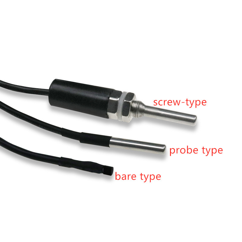 Ds18B20 Temperature Sensor - 1 個 DS18B20 オリジナルデジタルステンレス鋼糸ストレートバーネジ水温プローブ露出温度センサープローブ