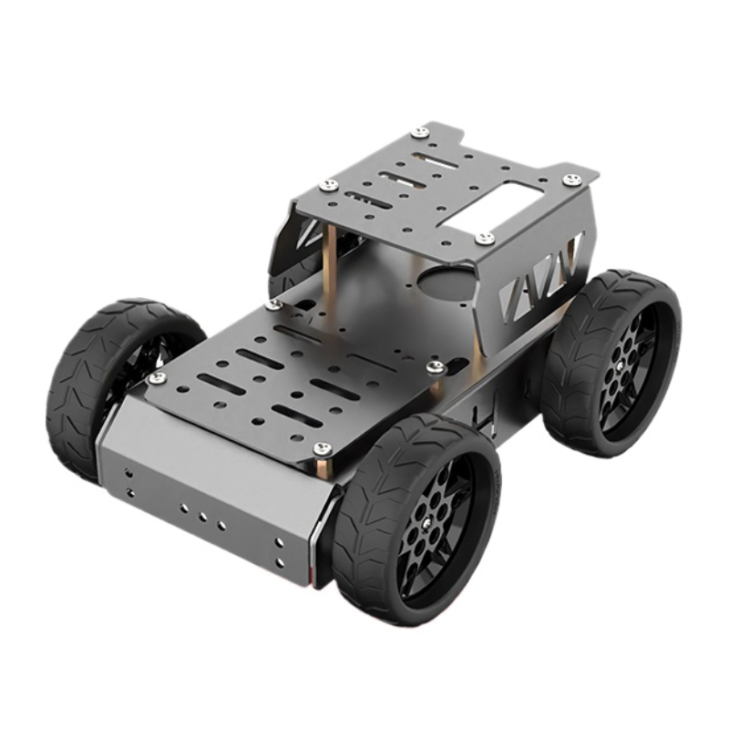 Diy Robot Electronics Kit - 四輪電動カートアルミフレームスマートカー Arduino/Raspberry Pi ロボット DIY キット用