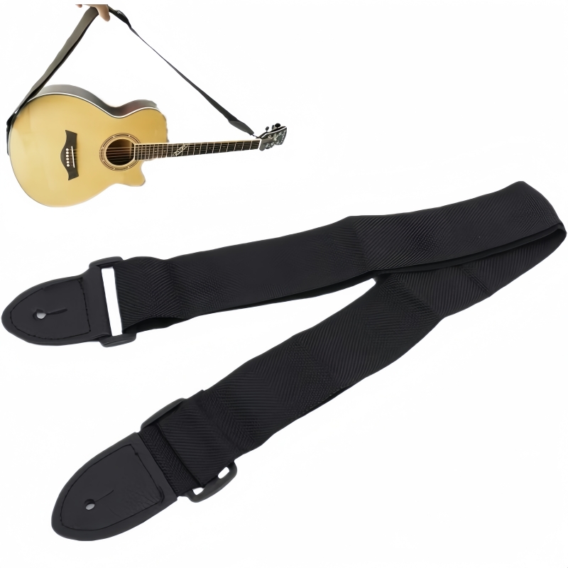 Diy Guitar Electronics - Miwayer 68cm-124cm ギターストラップ レザーヘッド 調節可能なショルダーストラップ エレキギター、ベースギターパーツアクセサリー用