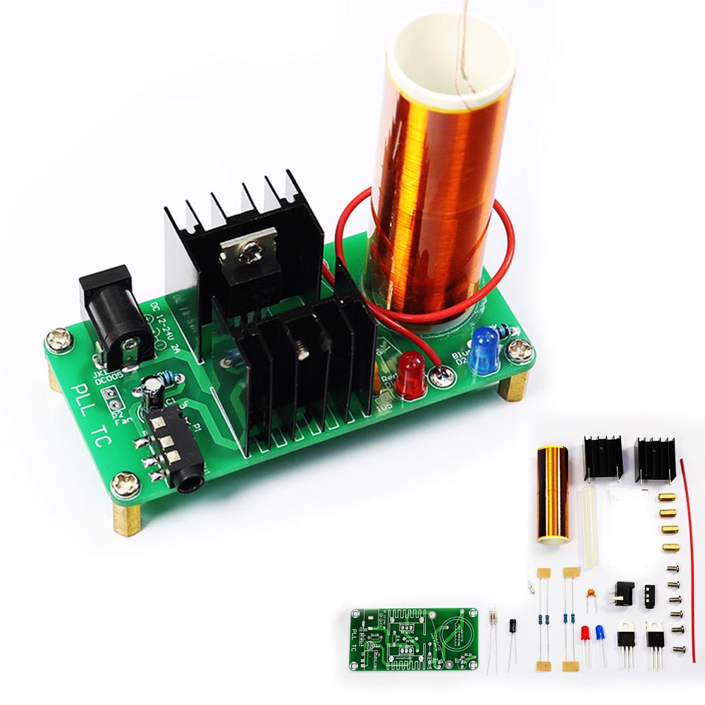 Diy Audio Electronics Kit - DIY電子テスラコイルキット 18V 2A 3.5mmオーディオコネクタ付き DIYはんだ付けプロジェクト 物理実験