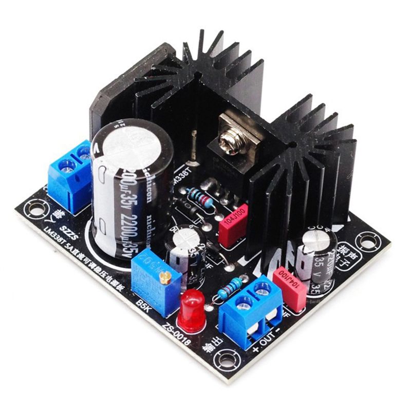 Diy Electronics Supplies - LM338 5A 出力調整可能なリニア安定化電源ボードフィラメント電圧調整 DIY エレクトロニクスキット