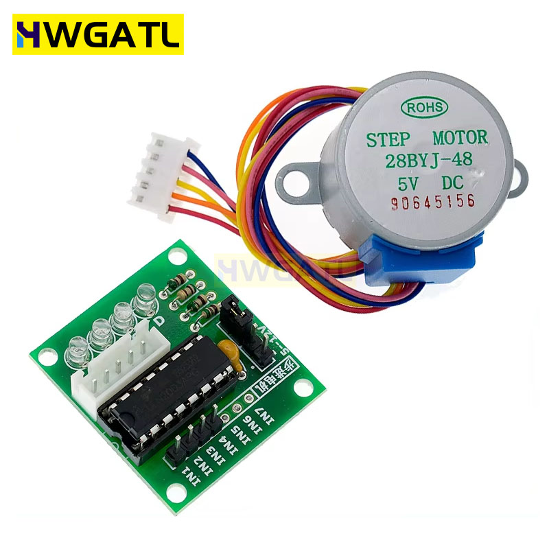 Stepper Motor 28Byj - Hhwgatlステップステッピングモータードライバーボード、diy、5v、4相、28byj-48、dcギア、uln2003、pic、mcu