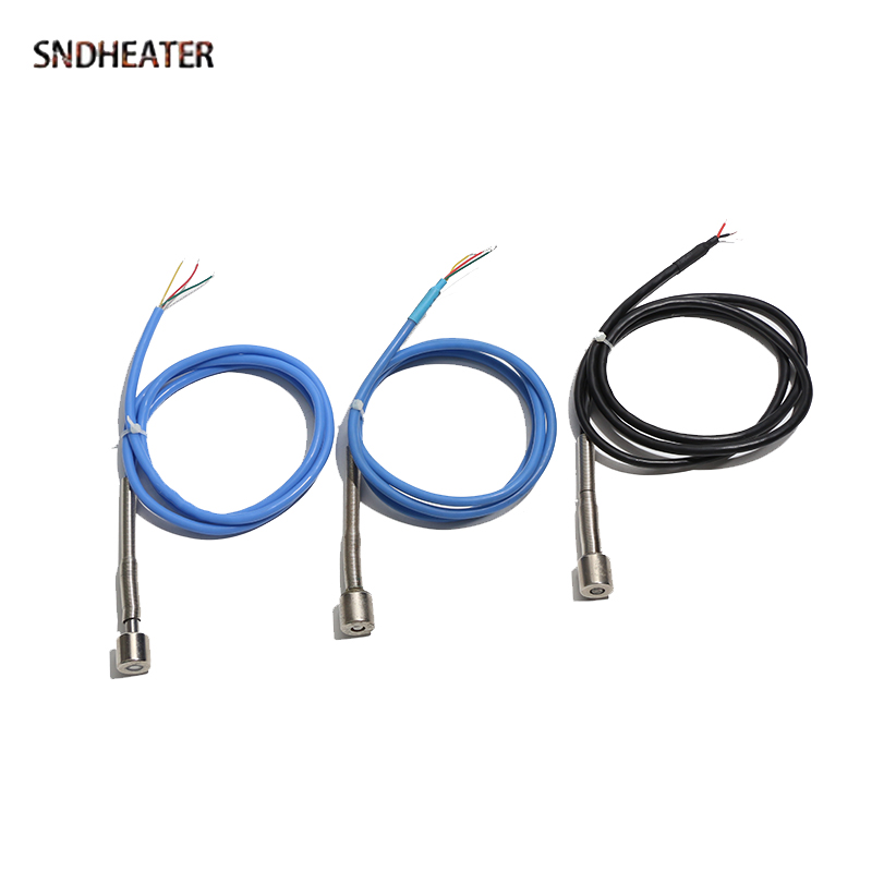 Ds18B20 Temperature Sensor - SNDHEATER-DS18B20デジタル磁気信号温度センサー,熱電対プロビースト,シリコンシールドワイヤー,1m, 2m, 3m, 4m, 5m, 15x15mm