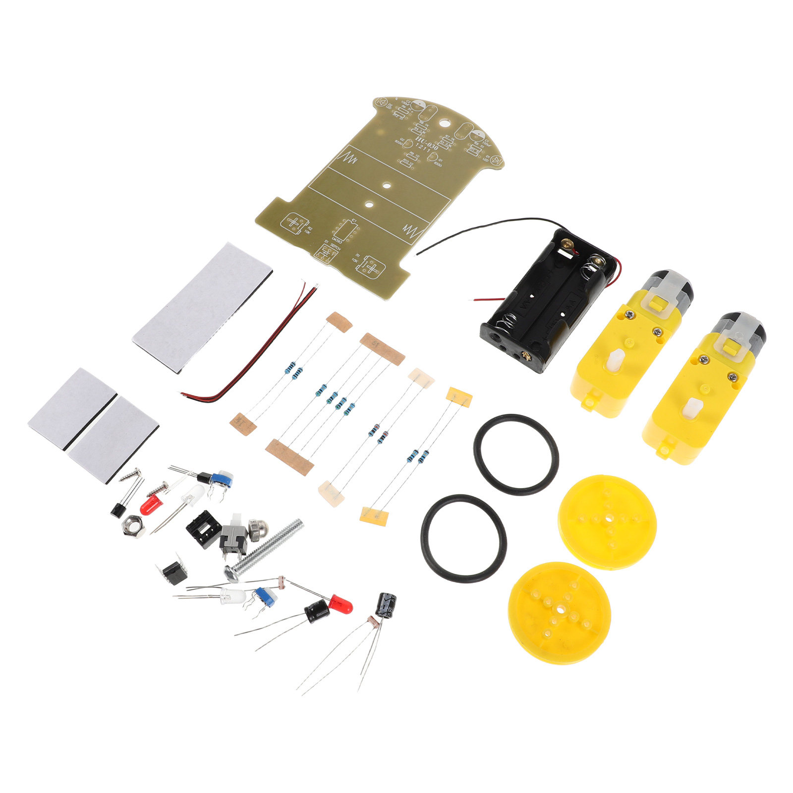 Diy Robot Electronics Kit - 1セット スマートカーキット DIY インテリジェント追跡ロボット STEM教育 はんだ付けプロジェクト