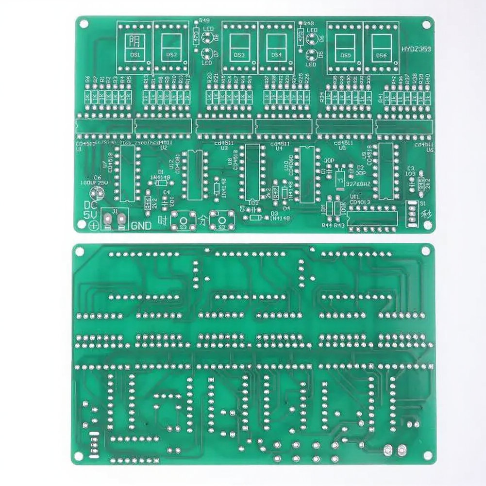 Diy Electronics Projects For Students - 6桁DIY時計キット はんだ付け練習用 電子工作学習プロジェクト 学生や趣味の愛好家向け マイクロコントローラー不要