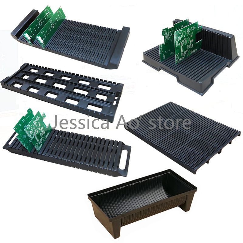 Diy Electronics Rack - 電子部品用の黒いプラスチック製プリント回路基板ドライサポート,帯電防止プリント回路基板ドライサポート