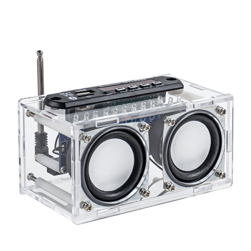 Diy Electronics Cleaner - A60F-ラジオデュアルチャンネルBluetoothスピーカーアンプ製作キットFMスペクトラムランプ電子DIY溶接回路