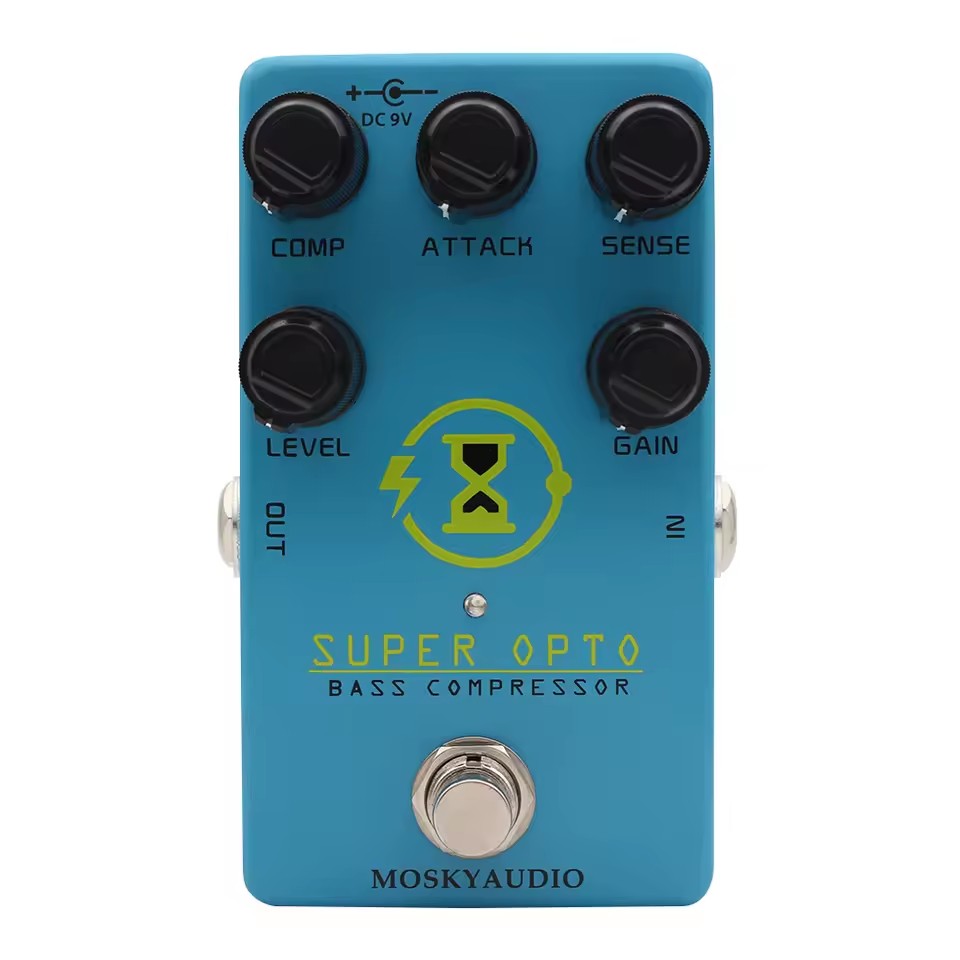Diy Guitar Electronics - Mosky Super OPTO Bass エレキベース用光学コンプレッサー トゥルーバイパス