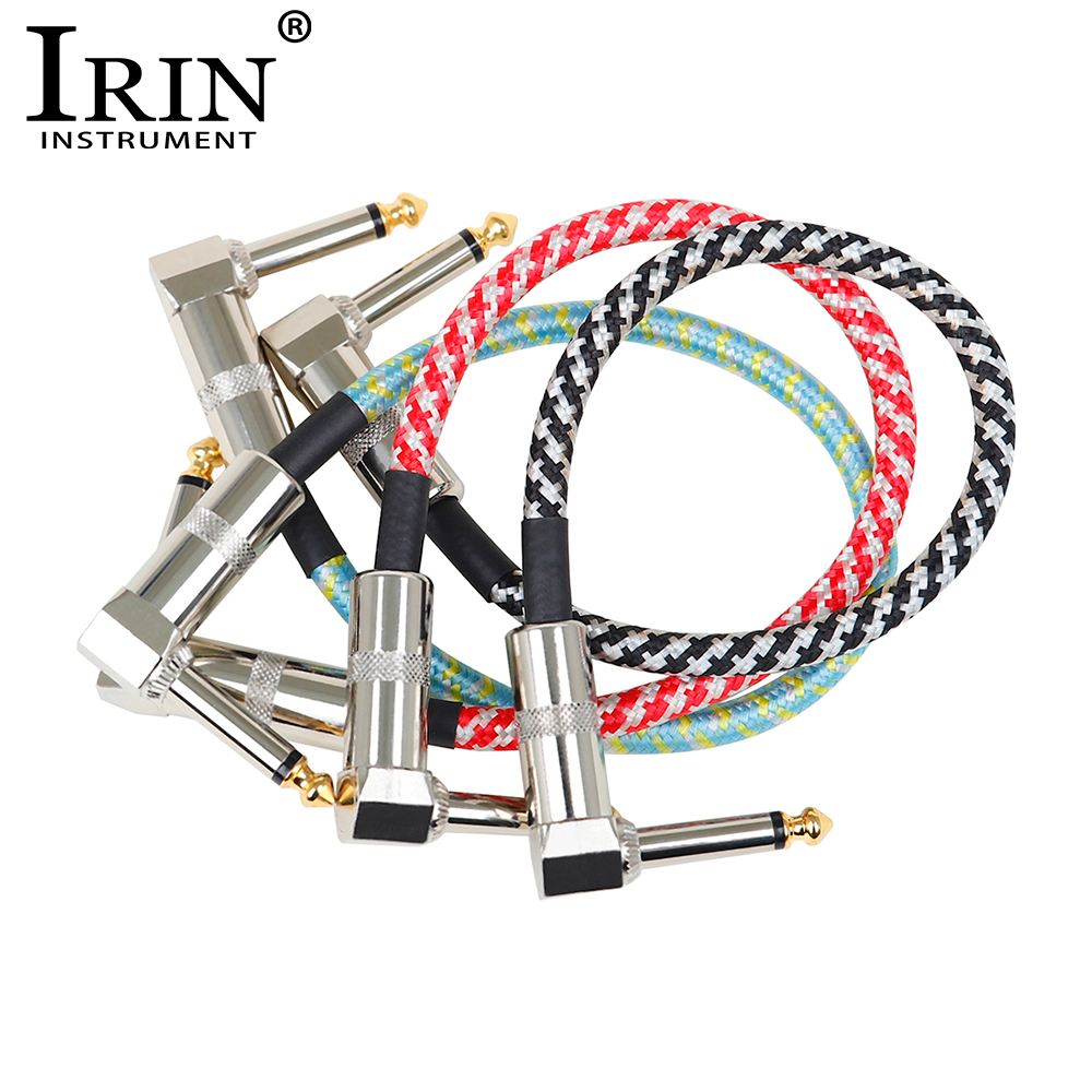 Diy Electric Guitar Electronics - Iin-エレキギター用ペダルケーブル,サイドワイヤーコード,6.5〜6.5ジャック,ナイロン編組オーディオケーブル,電気ベースミュージックアンプ,3個