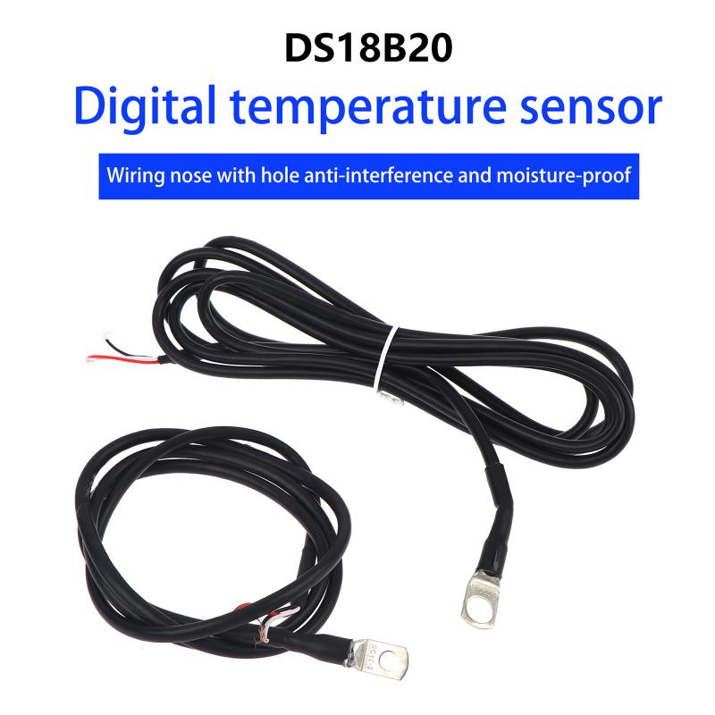 Ds18B20 Temperature Sensor - DS18B20デジタル温度センサー高精度防水プローブ 4/5/6/8mm 1M/2Mシールドケーブル HVAC水槽モニタリング用