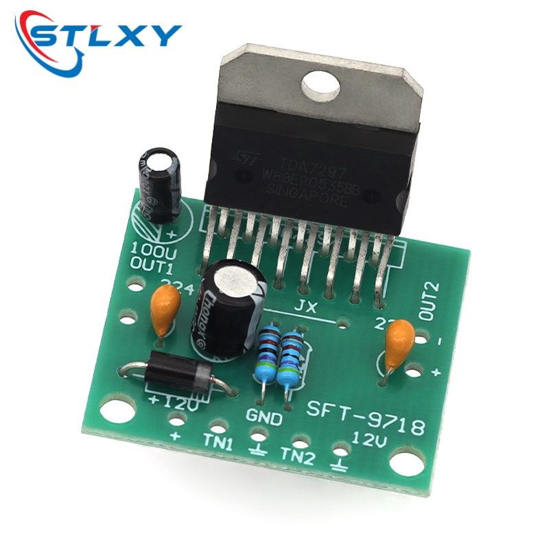 Diy Audio Electronics Kit - アンプボード TDA7297 オーディオスピーカーアンプ サウンド DC 12V