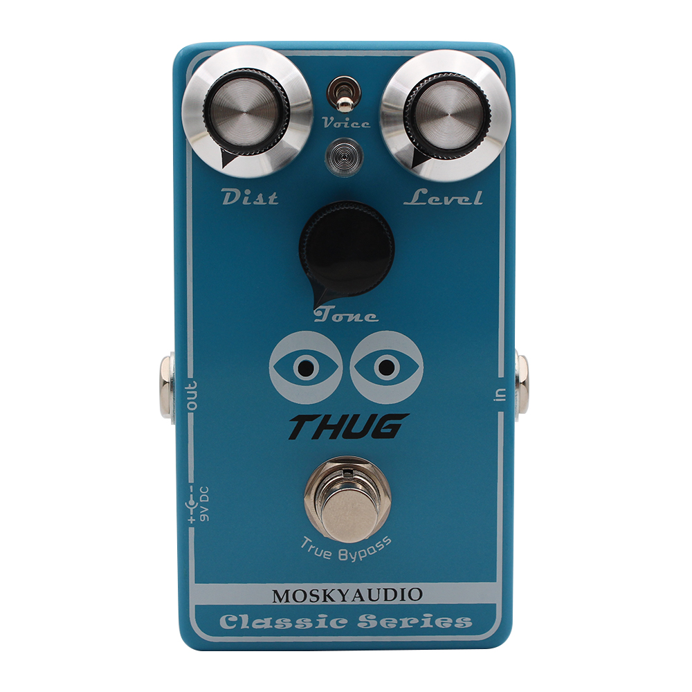 Diy Guitar Electronics - Mosky Thug エレキギター用ハイゲインディストーションエフェクトペダル、ディストレベルとトーンコントロール付き 3 ディストーショントーン