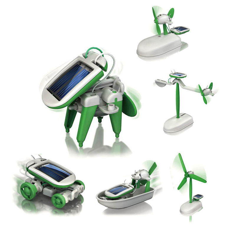 6-in-1 ソーラーパワーロボットキット組み立て船ファン風 - Diy Robot Electronics Kit のレビューと価格