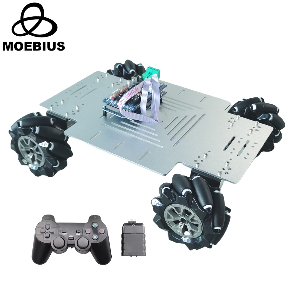 25KG耐荷重 4WDメカナムホイールロボットカーキット D - Diy Robot Electronics Kit のレビューと価格