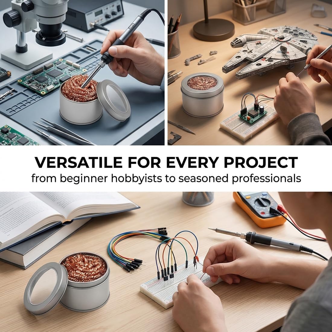 電子機器修理用はんだ付けステーション銅線チップクリーナーボー - Diy Electronics Cleaner のレビューと価格