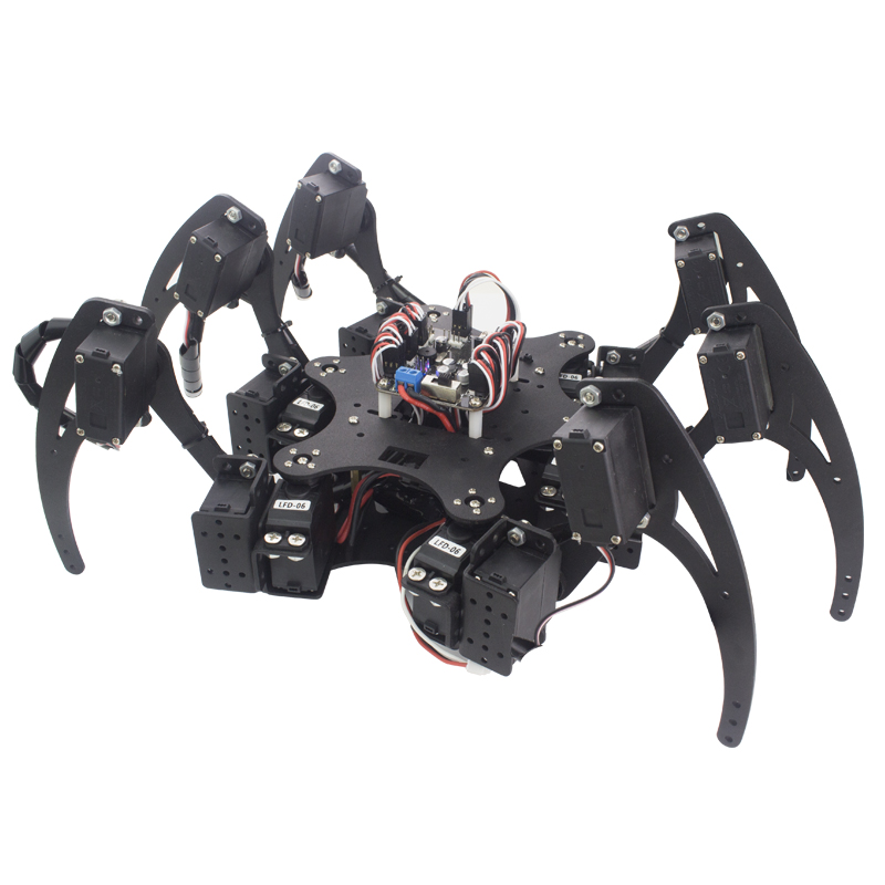 18 DOF アルミヘキサポッドスパイダーブラケット 6 3 - Diy Robot Electronics Kit のレビューと価格