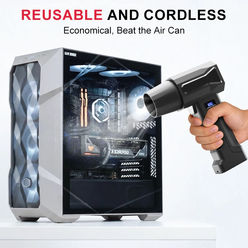 ターボファン 2990000RPM ポータブルエアブロワー  - Diy Electronics Cleaner のレビューと価格