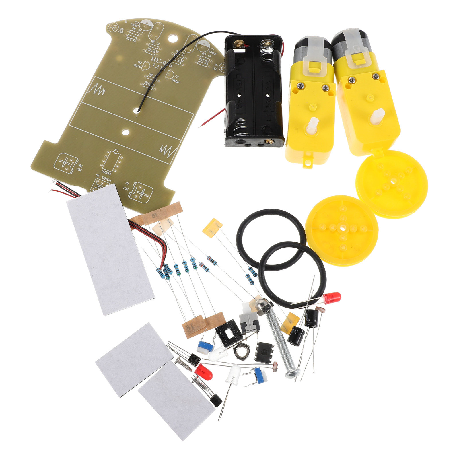 1セット ラインフォローリングロボットカーキット 初心者向け - Diy Robot Electronics Kit のレビューと価格