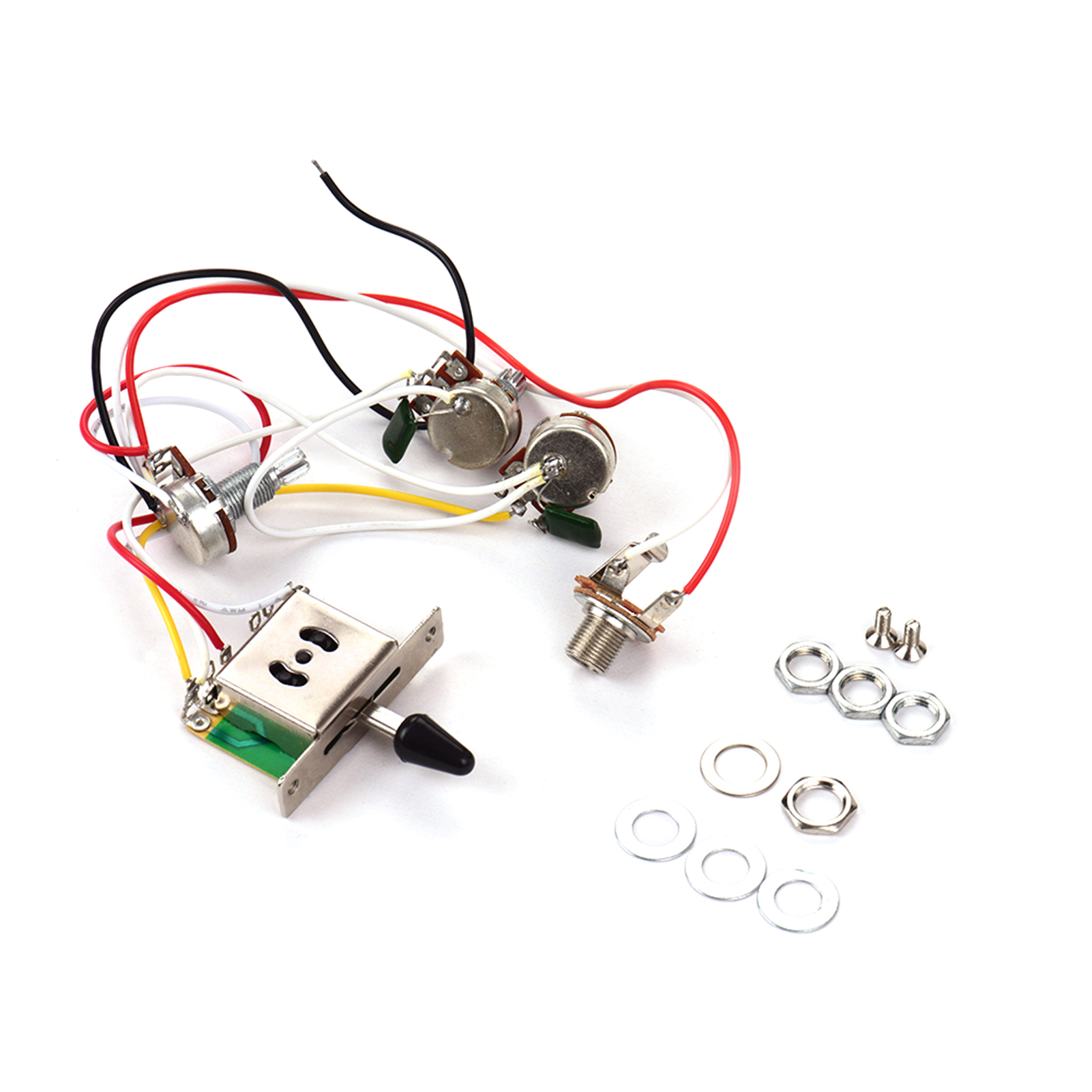 エレキギター配線ハーネスキット,1ボリューム,2トーン,1ジ - Diy Guitar Electronics のレビューと価格