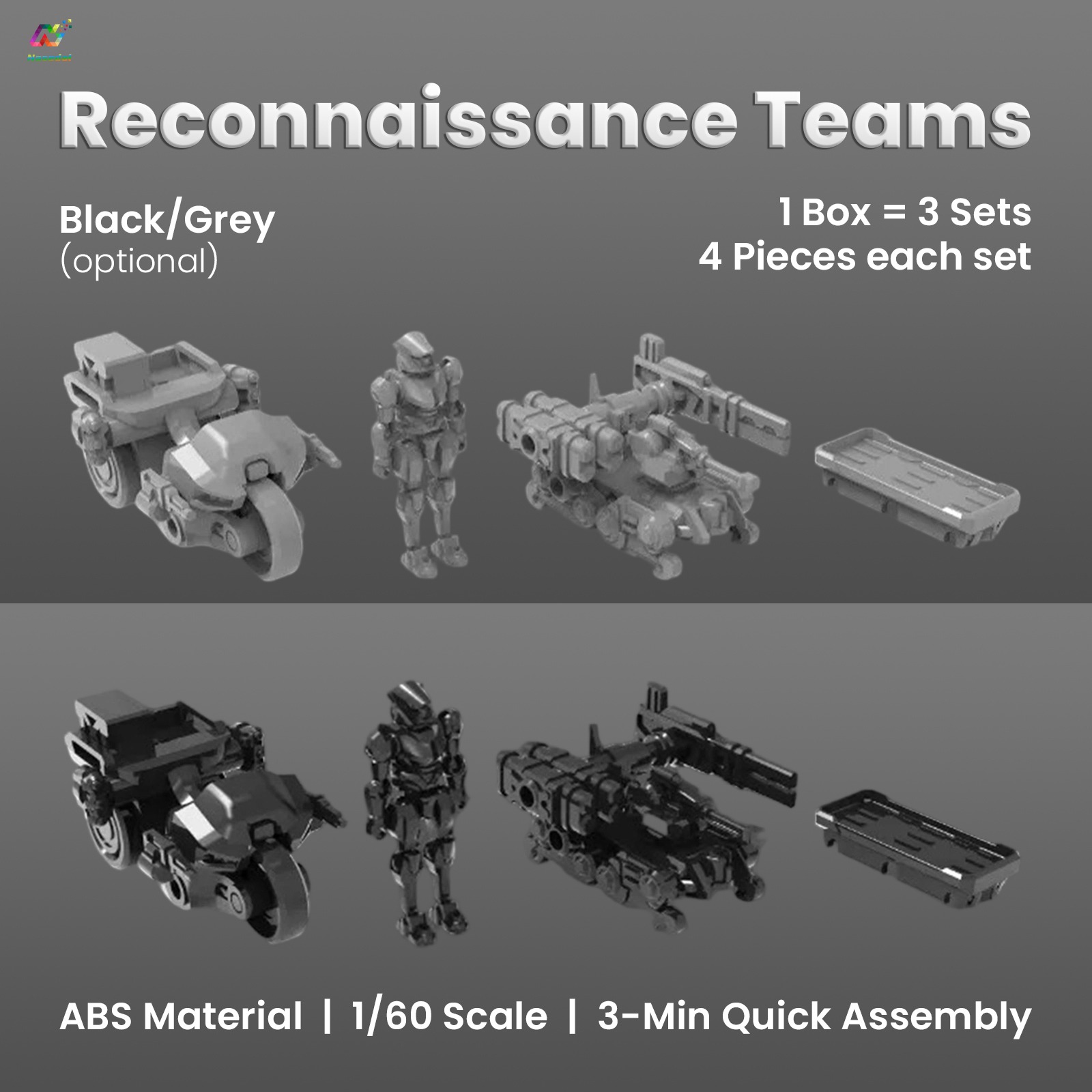 シェイク・メインランド 3MIN偵察チーム 1/60 ABS - Diy Robot Electronics Kit のレビューと価格