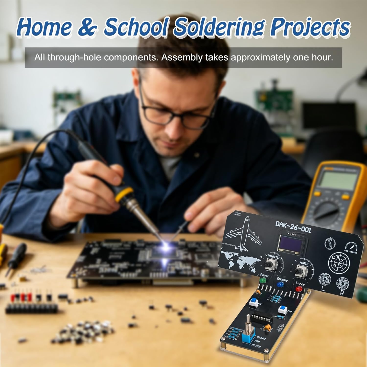 フライトシミュレーターDIYはんだ付けプロジェクト（LCDと - Diy Electronics Projects For Students のレビューと価格