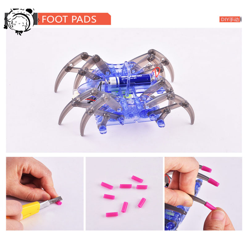ホット販売新しい電動ロボットスパイダーおもちゃ DIY 教育 - Diy Robot Electronics Kit のレビューと価格
