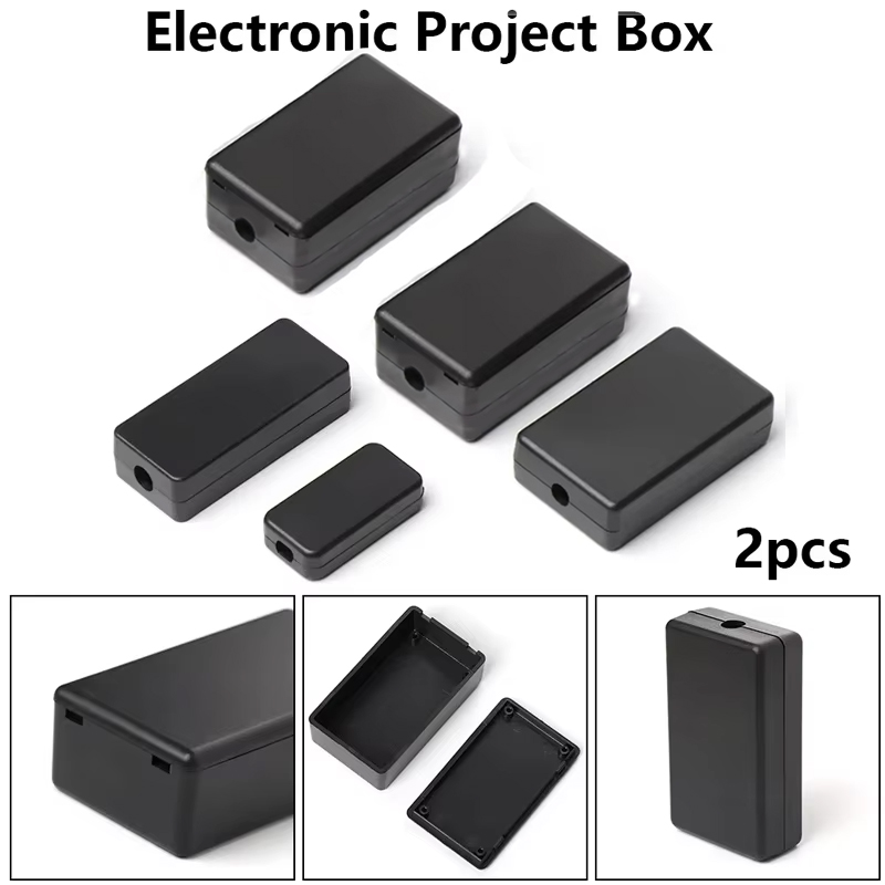 2 個のプラスチック防水ブラックボックス DIY ハウジング - Diy Electronics Supplies のレビューと価格
