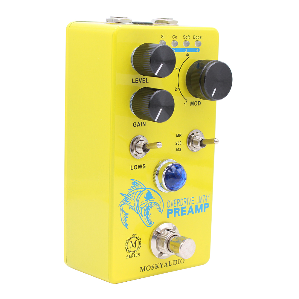 MOSKY-LM741プリアンプギターペダル、ディストーショ - Diy Guitar Electronics のレビューと価格