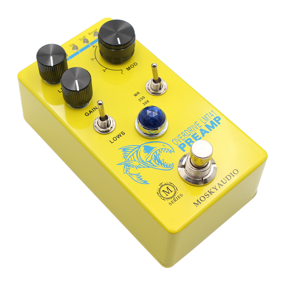 MOSKY-LM741プリアンプギターペダル、ディストーショ - Diy Guitar Electronics のレビューと価格