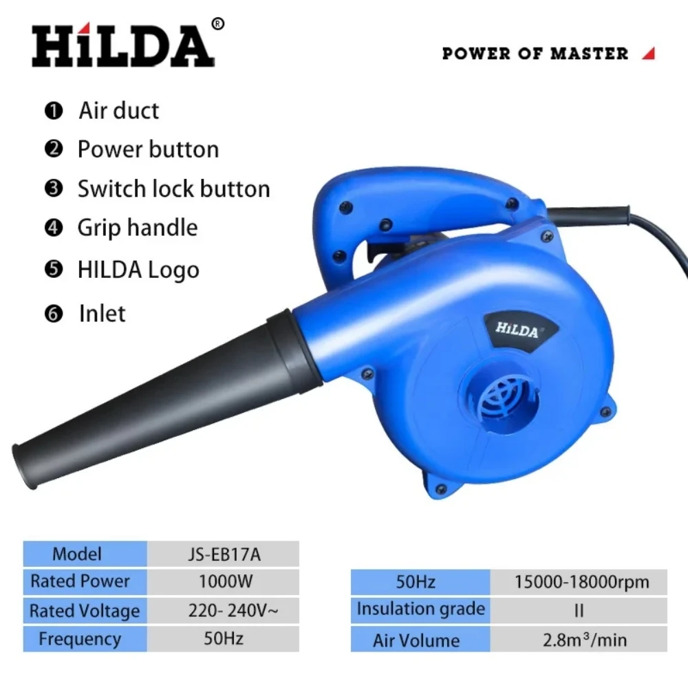 HILDA 1000W 電動エアダスター コンピュータークリ - Diy Electronics Cleaner のレビューと価格
