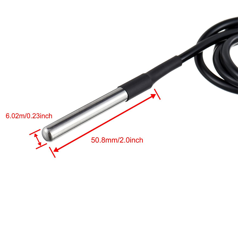 DS18B20 ステンレス鋼パッケージ 1 メートル/3 メ - Ds18B20 Temperature Sensor のレビューと価格