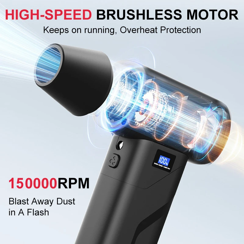 150000RPMターボファンミニブロワー、コードレス電動エ - Diy Electronics Cleaner のレビューと価格