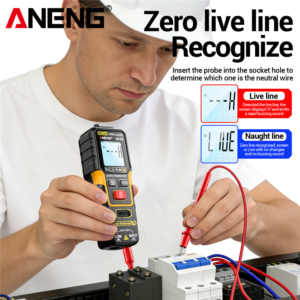 ANENG M129 デジタルマルチメーター 4000カウン - Useful Diy Electronics のレビューと価格