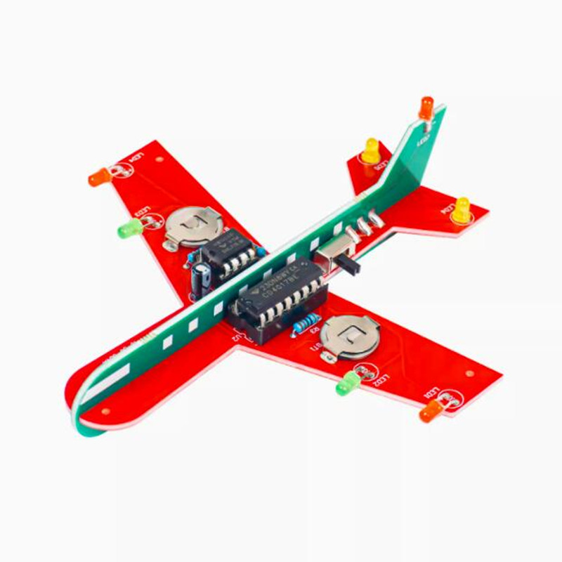 LED点滅付きDIY飛行機電子キット、シミュレーション航空機 - Diy Electronics Projects For Students のレビューと価格