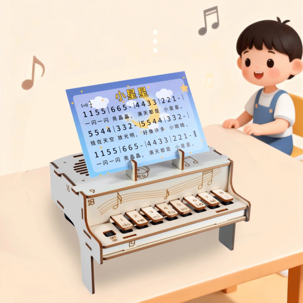 DIY 木製電子ピアノモデル STEM 組み立てキット物理学 - Diy Electronics Music のレビューと価格