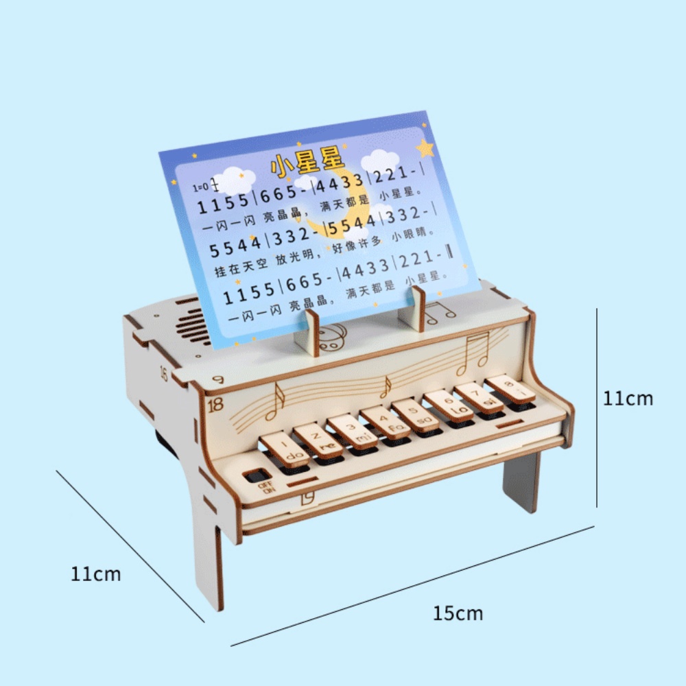 DIY 木製電子ピアノモデル STEM 組み立てキット物理学 - Diy Electronics Music のレビューと価格
