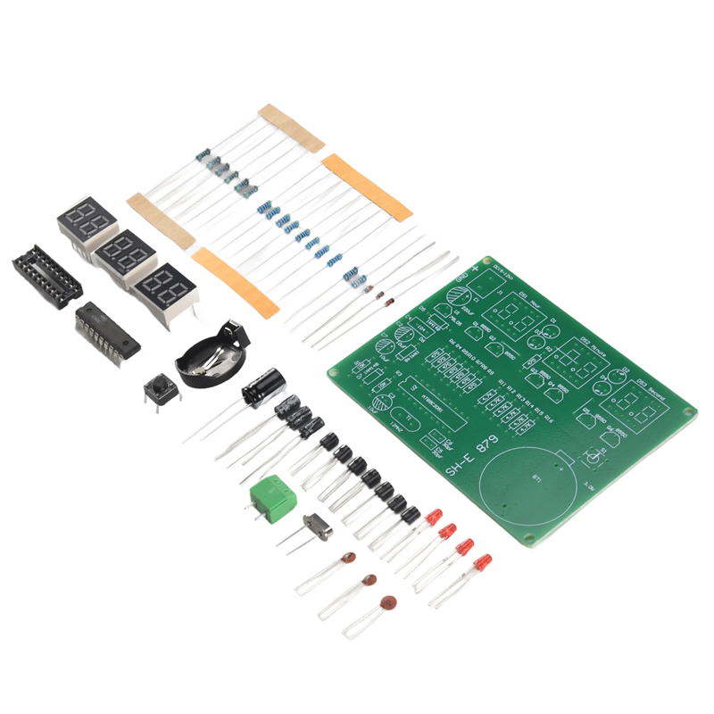AT89C2051 6 デジタル LED ディスプレイ電子時 - Diy Electronics Flux のレビューと価格