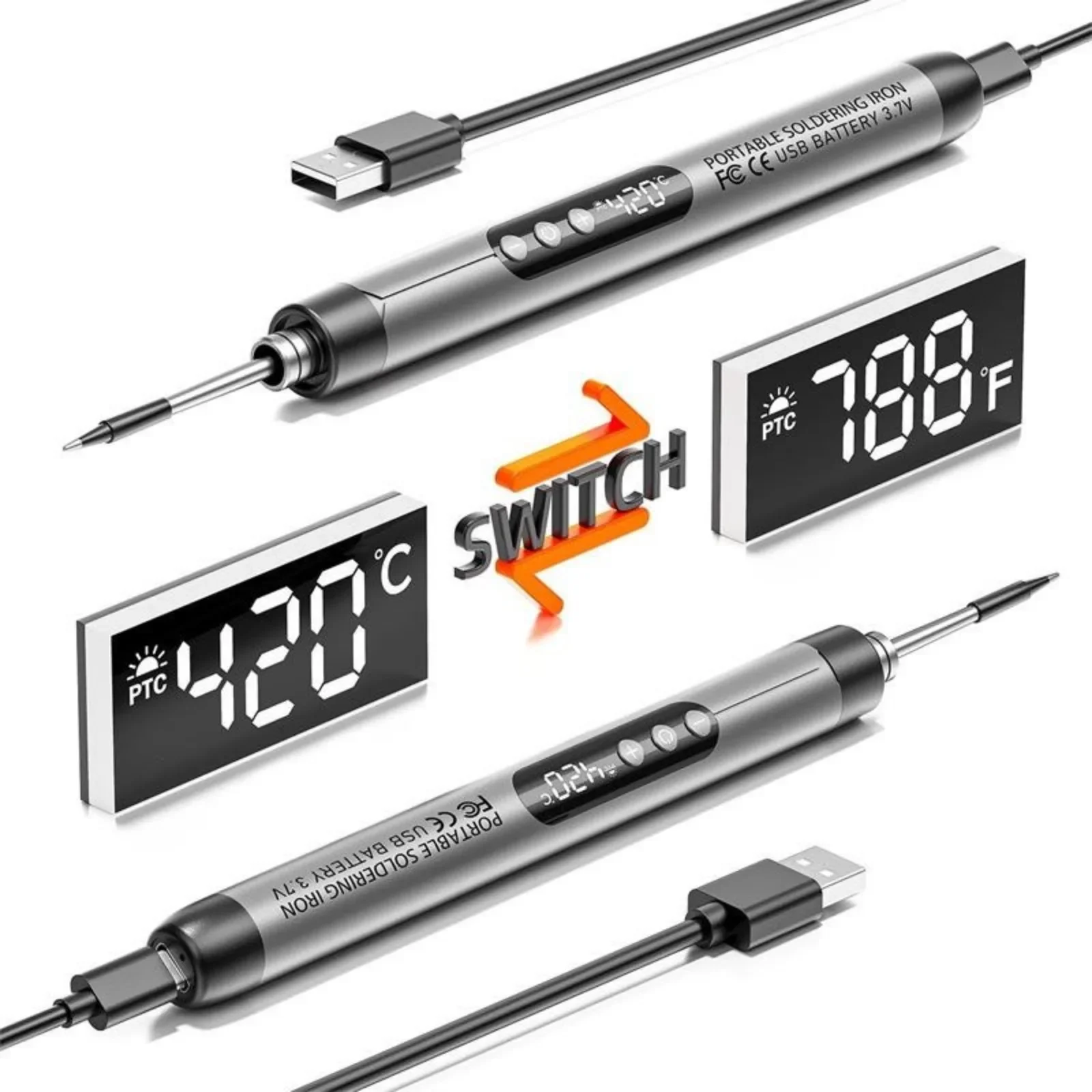 ミニはんだごて USB充電式 ポータブルワイヤレスはんだペン - Flux Pen Electronics のレビューと価格