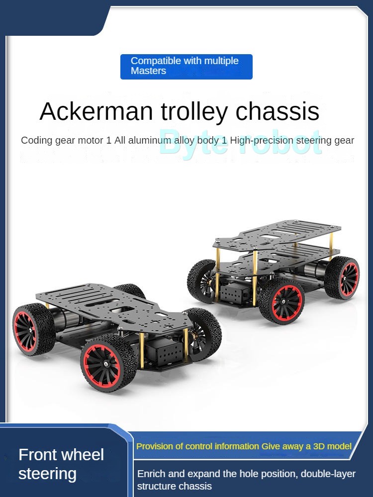 5 キロ負荷 4WD ロボットカー金属アッカーマン RC シ - Diy Robot Electronics Kit のレビューと価格