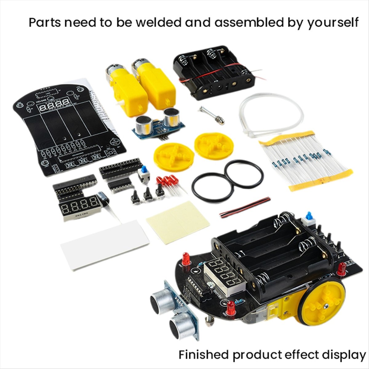 A40I 車用DIY電子キット 51 MCU 超音波障害物回 - Diy Robot Electronics Kit のレビューと価格