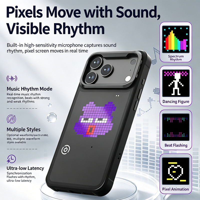 DIY LEDピクセルスマホケース アニメーション電子ピクセ - Diy Electronics Tpu のレビューと価格