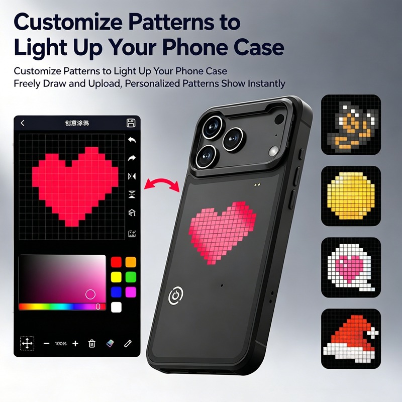 DIY LEDピクセルスマホケース アニメーション電子ピクセ - Diy Electronics Tpu のレビューと価格