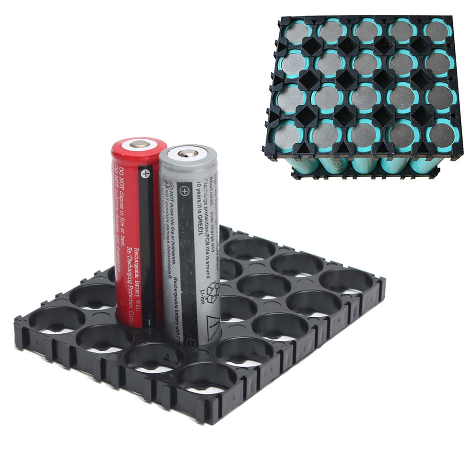 プラスチック製18650バッテリーホルダー、電子工作DIY愛 - Diy Electronics Rack のレビューと価格