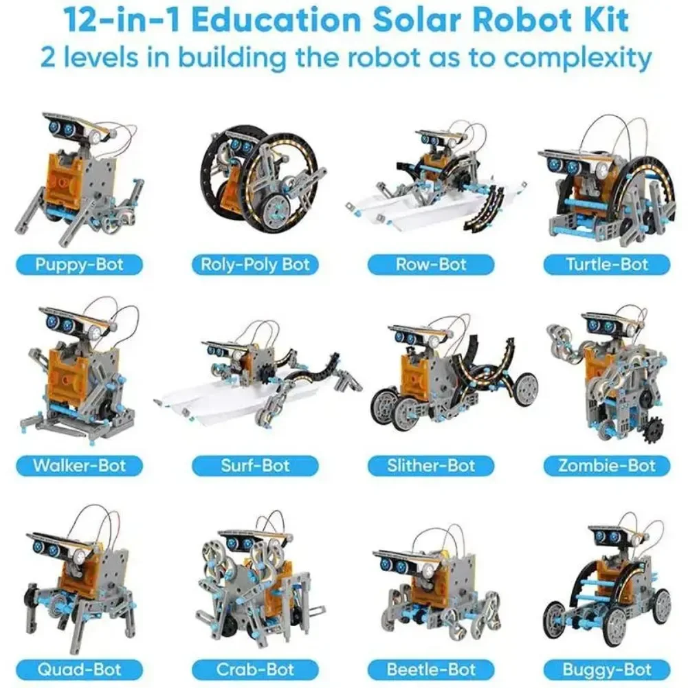13 in 1 ソーラーロボット科学キット DIY ビルディ - Useful Diy Electronics のレビューと価格