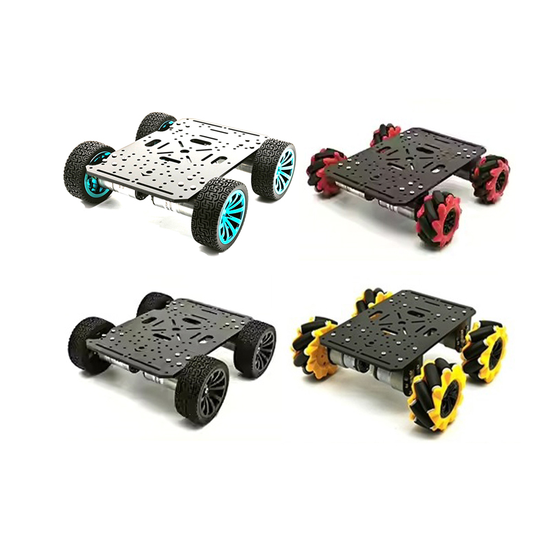 4WDロボットカーシャーシ、TTモーター520または37モー - Diy Robot Electronics Kit のレビューと価格